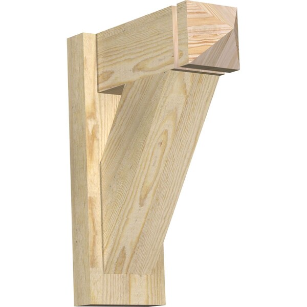 Ekena Millwork Traditional Arts & Crafts Rough Sawn Outlooker, Douglas Fir, 6"W x 14"D x 18"H OUT06X14X18TRA03RDF - main